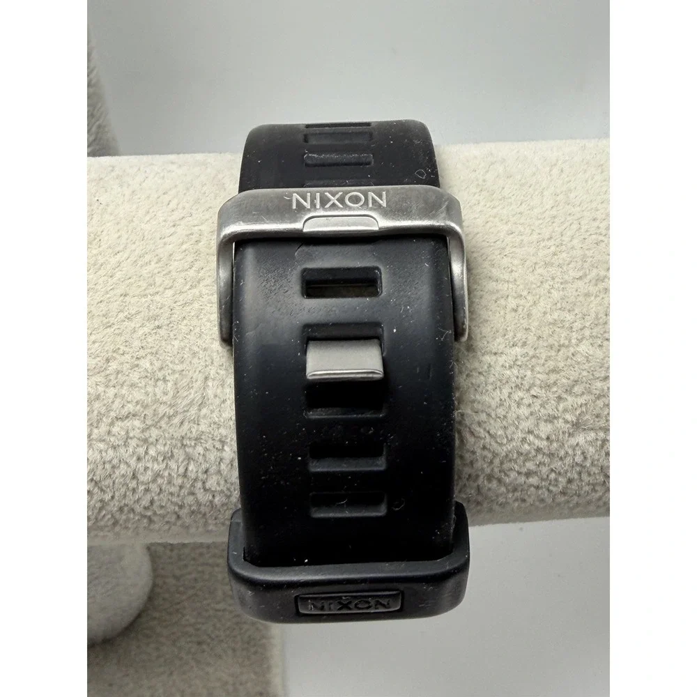 Nixon Base Tide Pro New Battery Digital Watch Black Surf Tactical Mens 42MM 8.5